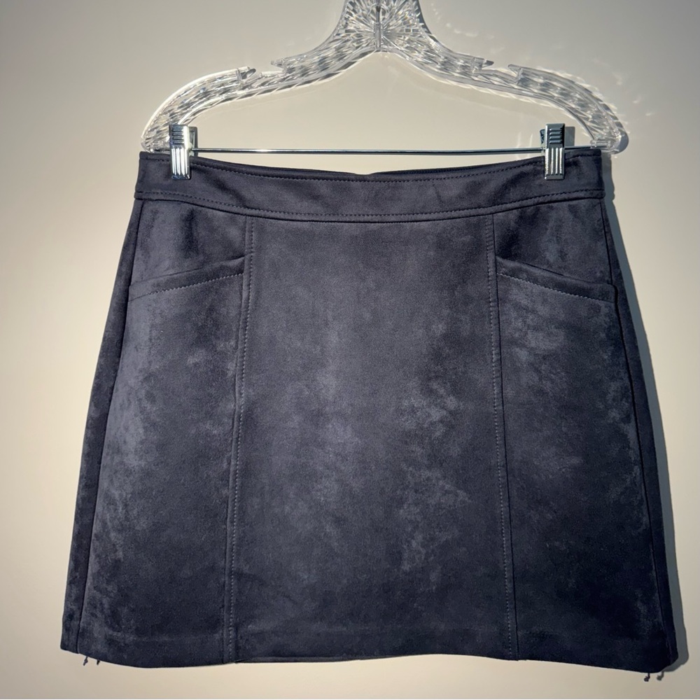 Blue Suede Skirt - LOFT